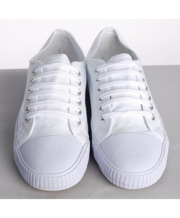 WHITE OR BLACK LACE UP CANVAS PLIMSOLES MENS WOMENS PLIMSOLLS PUMPS BRAND NEW 