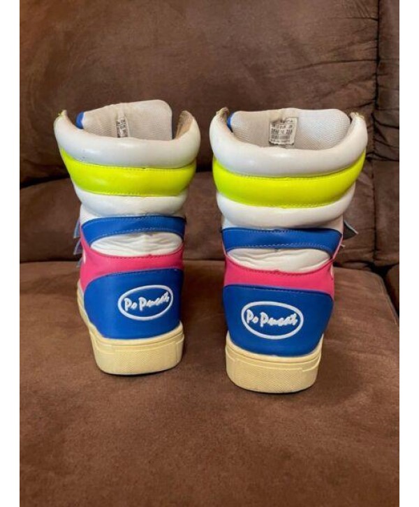 Papulaical flashy and cosplay hightop court sneakers