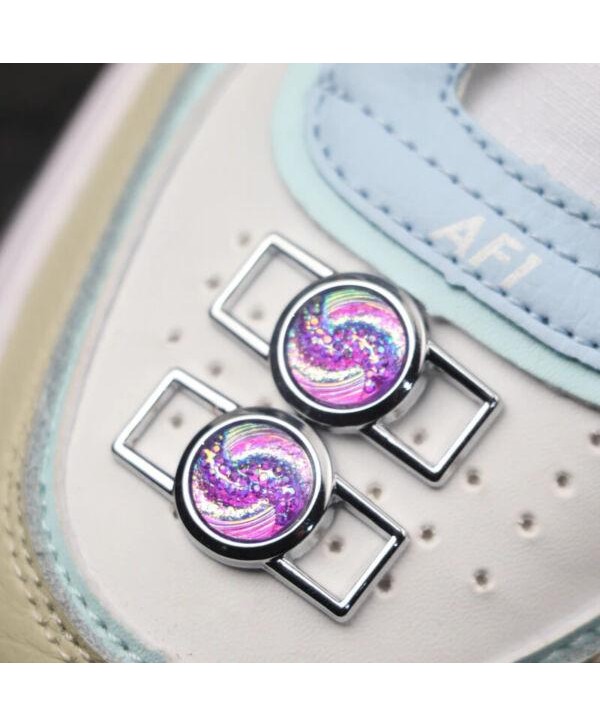 2 x Shoelace Lace Buckle fits Air Force 1 AF1  tags Replacement  trainers