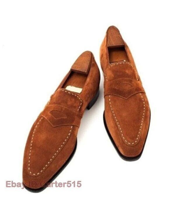 Mens Dress Shoes Low Heel Mens Brogue Shoes Outdoor Autumn Party Mans Loafers