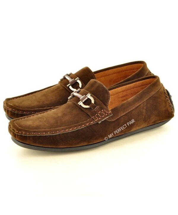 New Men's Faux Suede Casual Loafers Moccasins Slip on Shoes Avail. UK Sizes 6-11