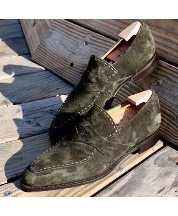 Mens Dress Shoes Low Heel Mens Brogue Shoes Outdoor Autumn Party Mans Loafers