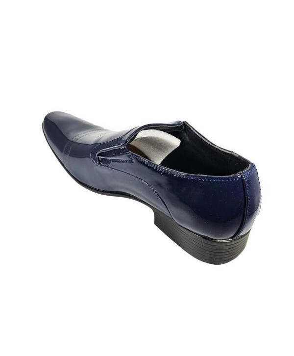 Mens Padded Slip On Brogues Wedding Smart Formal Office Party Blue Shoes Size