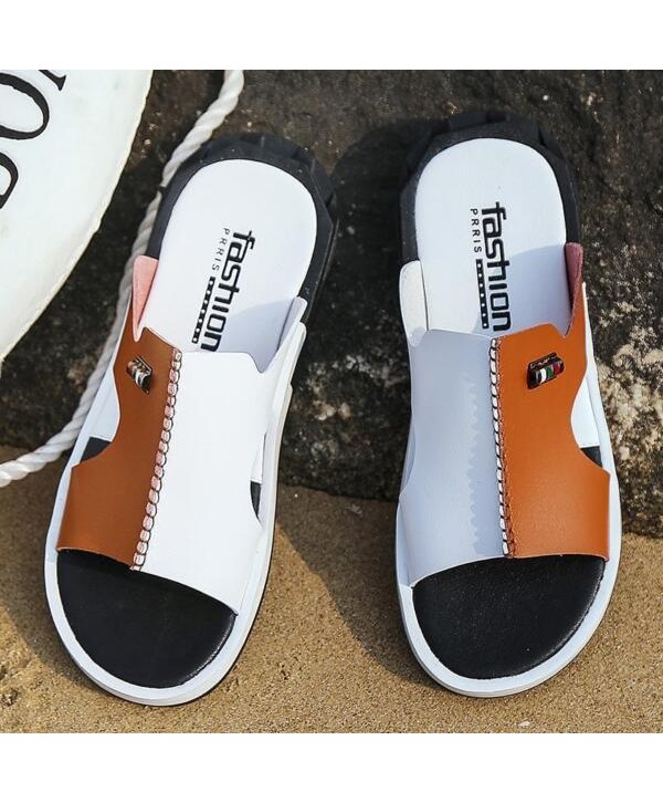 Men's Summer Sandals Original Slip-on Casual Sandals Fashion Men Slippers Size