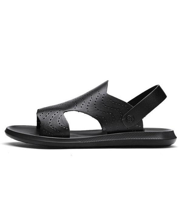Mens Summer Shoes Flat Sandals Outdoor Sand Beach Cut Off Hollow Out Slip On Hot