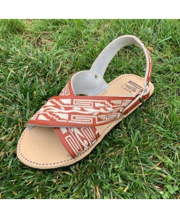 Men’s Mexican Huarache Sandals Pitiado Bordado  Huarache Bordado Hecho en Mexico
