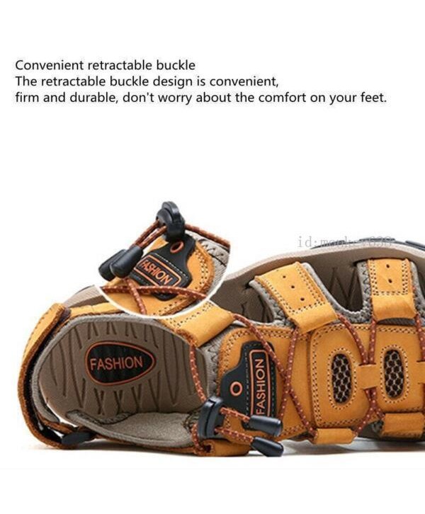 Summer Beach Water Shoes Mens Closed Toe Hiking Fisherman Sport Outdoor Sandals 
