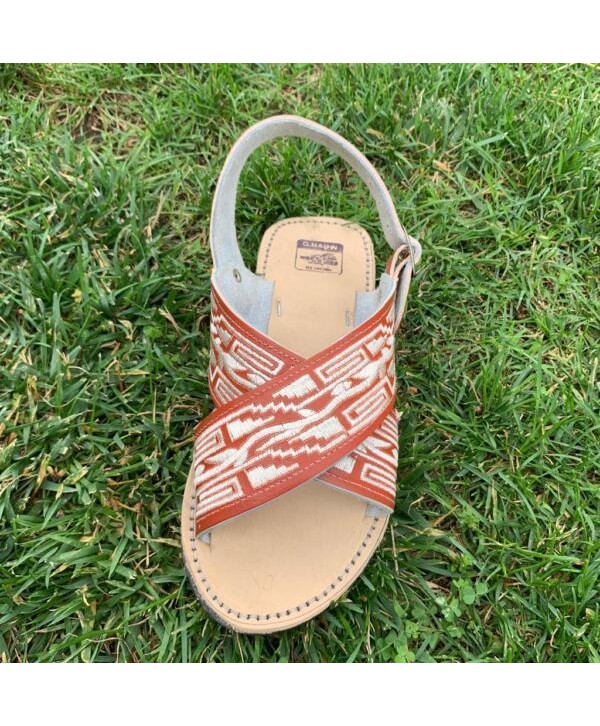 Men’s Mexican Huarache Sandals Pitiado Bordado  Huarache Bordado Hecho en Mexico