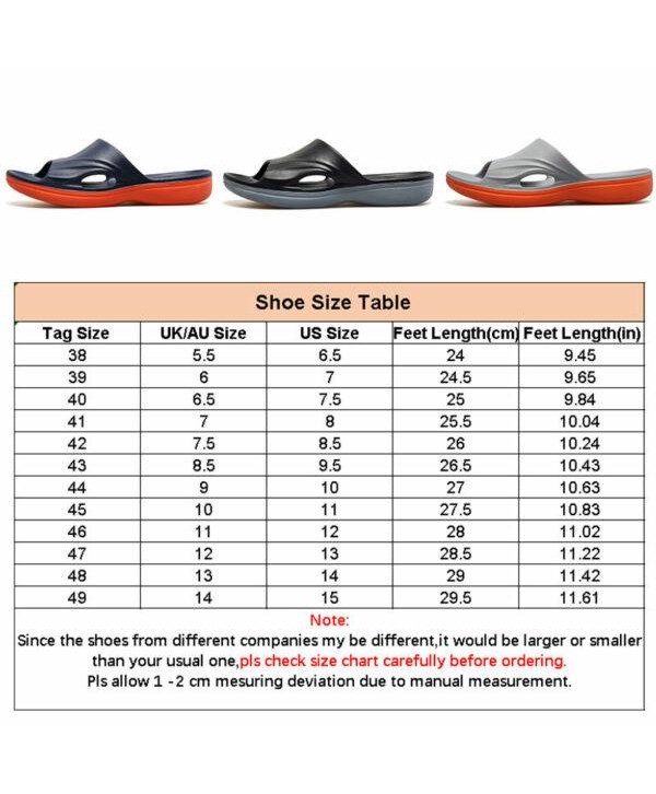 Mens Shoes Slip On Sport Slide Sandals Flip Flop Shower Shoes Slipper House Pool