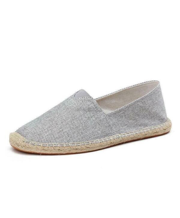 Fashion Mens Slip On Outdoor Handwork Fisherman Pumps Canvas Espadrilles Shoes