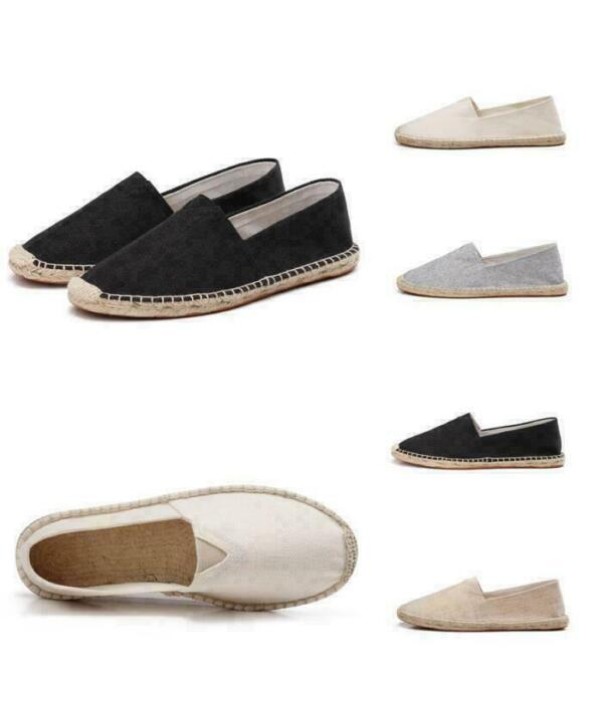 Fashion Mens Slip On Outdoor Handwork Fisherman Pumps Canvas Espadrilles Shoes