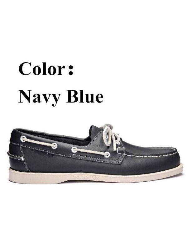 Men's Genuine Leather Casual Shoes Comfortable Soft Flat Loafers Driving Shoes