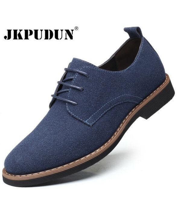 Oxfords Suede Leather Dress Shoes Casual Sneakers Loafers Men Flats Plus Size n