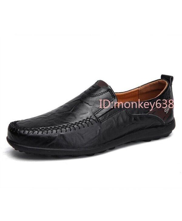 Genuine Leather US6-12 Men's Casual Shoes Loafers Slip-on Driving Shoes