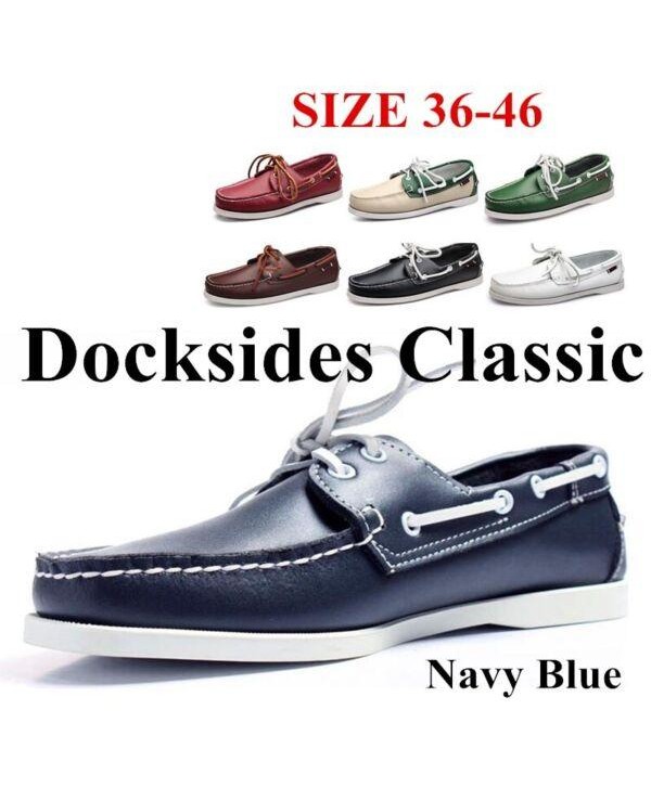 Men's Genuine Leather Casual Shoes Comfortable Soft Flat Loafers Driving Shoes