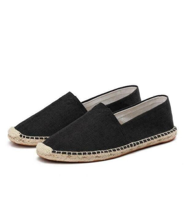 Fashion Mens Slip On Outdoor Handwork Fisherman Pumps Canvas Espadrilles Shoes