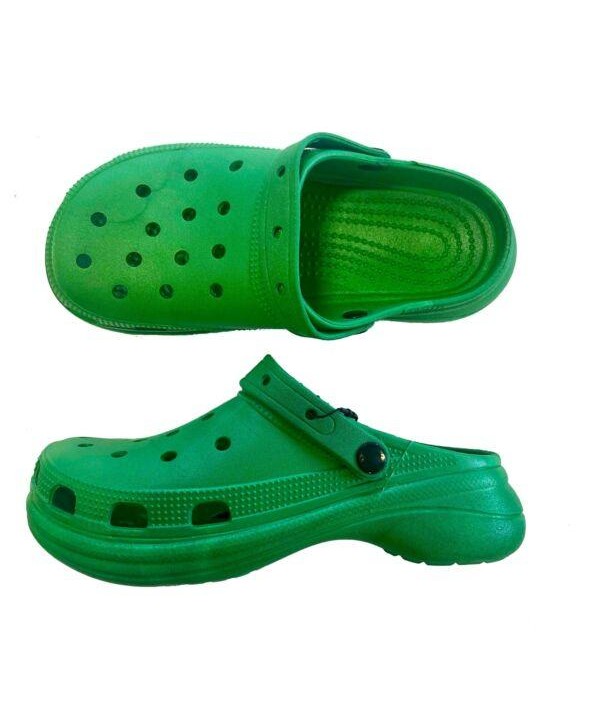 UNISEX GREEN RUBBER CLOUD FOAM ON TREND SUMMER CLOG
