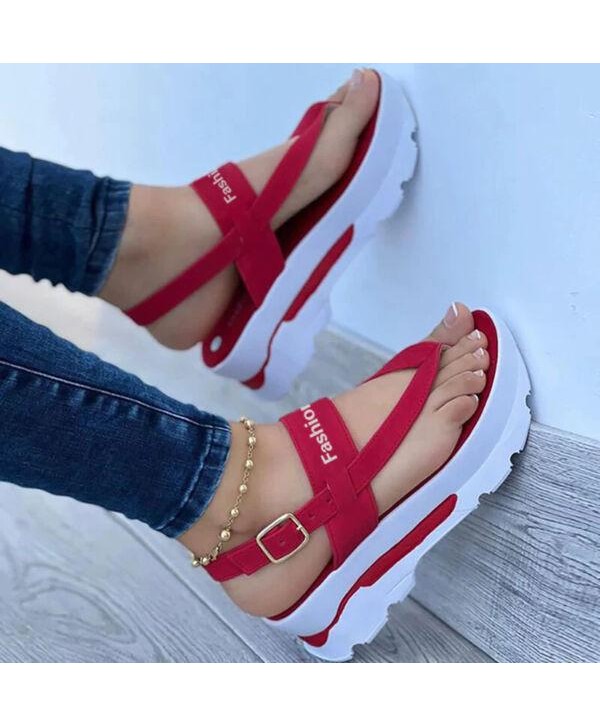Sandalias De Cuña Para Mujer Chanclas Casual Plataforma Zapatillas Moda Verano