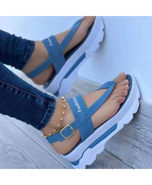 Sandalias De Cuña Para Mujer Chanclas Casual Plataforma Zapatillas Moda Verano
