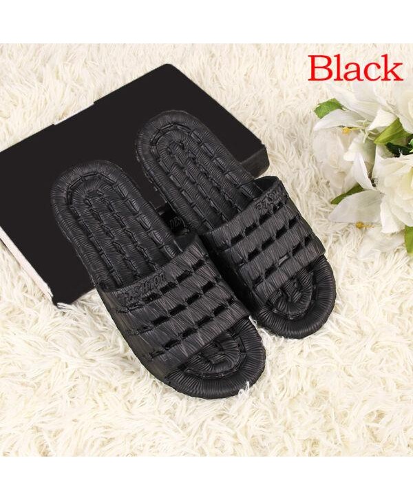 Indoor Shower Bath Slippers Women Men Non-Slip Home Bathroom Flat Shoes