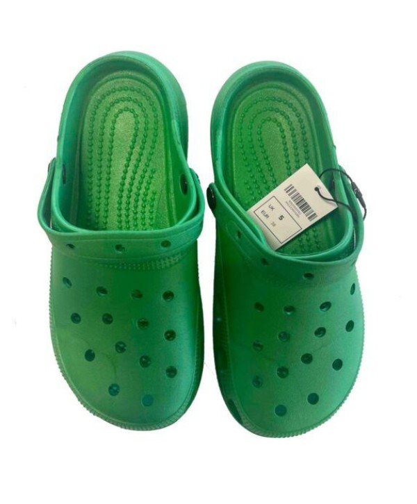 UNISEX GREEN RUBBER CLOUD FOAM ON TREND SUMMER CLOG