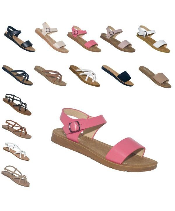 New Women Gladiator Sandals Shoes Thong Flops T Strap Flip Flat Size Strappy Toe